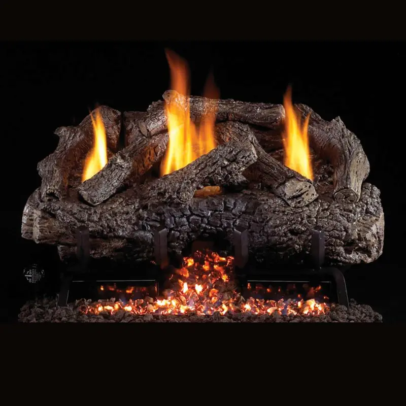 Rh Peterson Real Fyre Charred Frontier Oak Vent-Free Gas Log Set 1