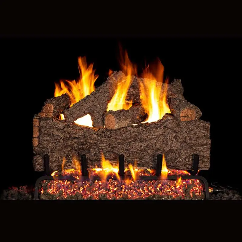 Rh Peterson Real Fyre Chestnut Oak Designer Vented Gas Log Set 1