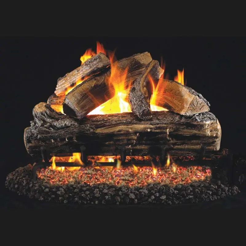 Rh Peterson Split Oak Designer Vented Gas Log Set 1