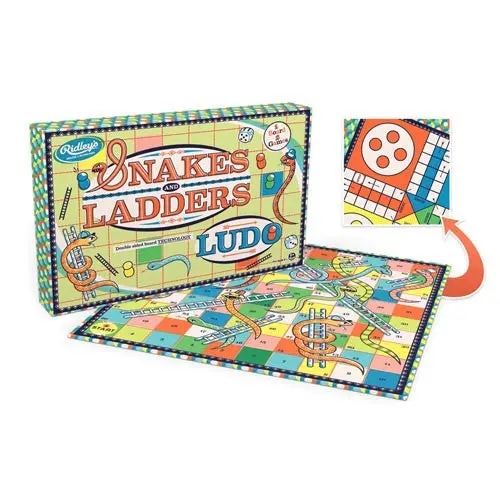 Ridleys Kaleidoscope Snakes & Ladders And Ludo Combo Board Game 1