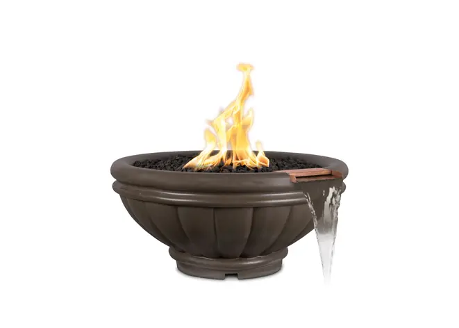Roma Elegant Concrete Fire & Water Bowl 1