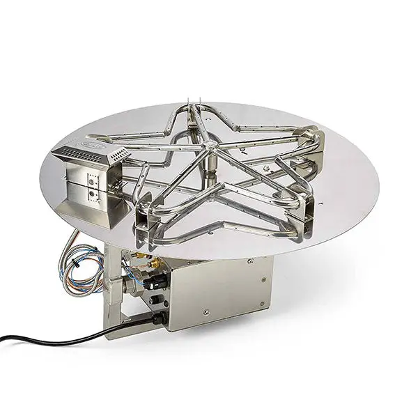 Round Flat Fire Pit Burner Kit With Hi/Lo Electronic Ignition – Hpc Fire 1