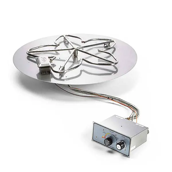 Round Flat Fire Pit Burner Kit With Push-Button Ignition – Hpc Fire 1