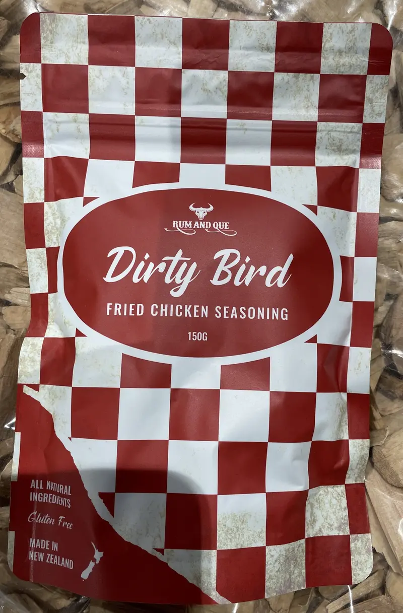 Rum & Que Dirty Bird Dry Rub For Fried Chicken – Heat & Flavor 1