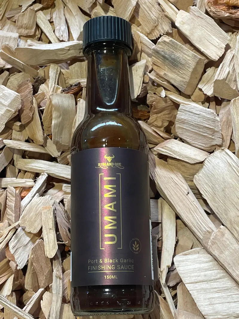 Rum & Que Umami Port & Black Garlic Sauce – Gourmet Glaze With Depth And Richness 1