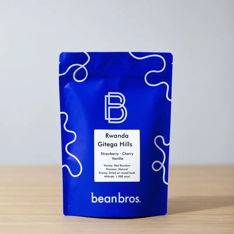 Rwandan Natural Red Bourbon Coffee Beans – Strawberry & Cherry Profile (Bean Bros) 1