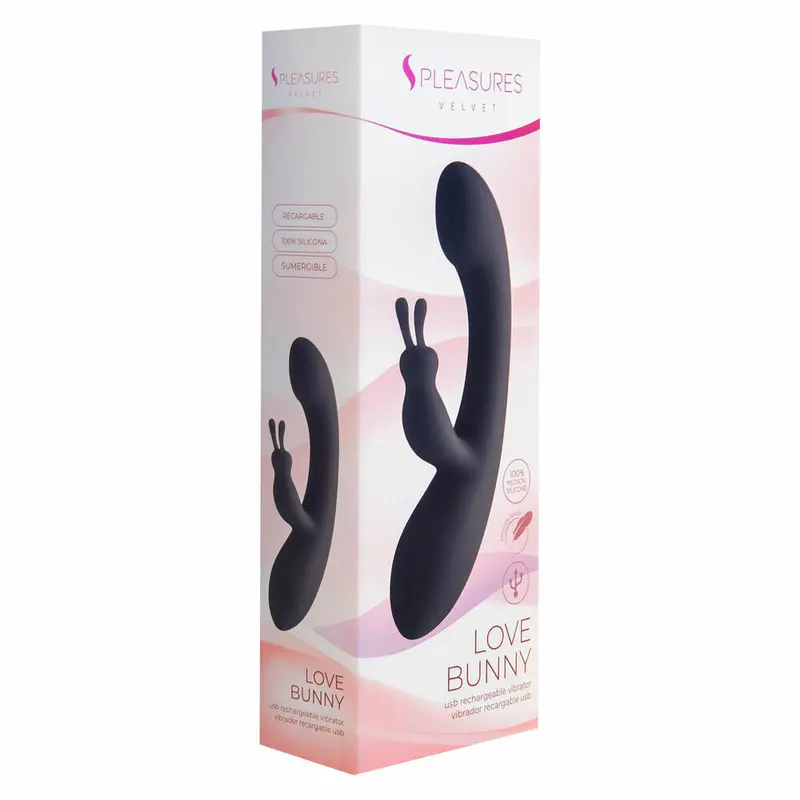 Satisfyer Pleasures Rabbit Vibrator – Matte Black & Rose Pink 1