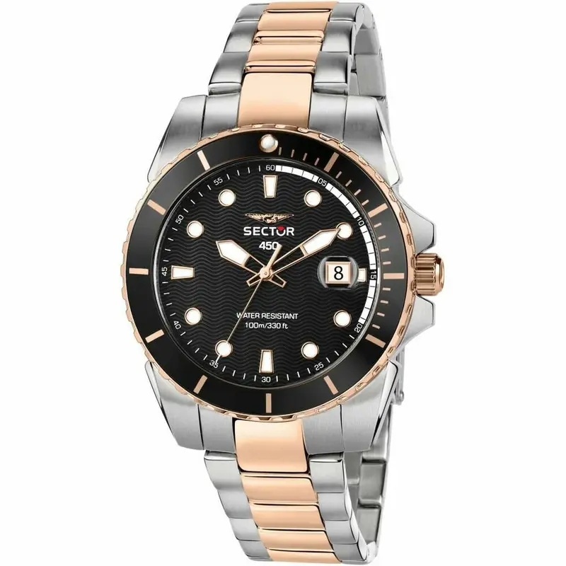 Sector Men’S Silver-Tone Analog Watch – 41 Mm Case 1