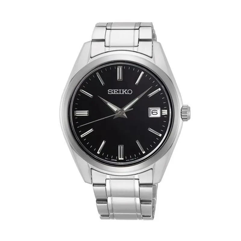 Seiko Sur311P1 Men'S Watch – Black & Silver Dial, 40Mm Case 1