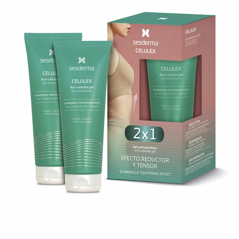Sesderma Celulex Anti-Cellulite Gel – 200 Ml × 2 Bottles, Cooling Formula 1