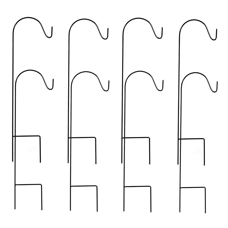 Set Of Eight Decorative Shepherd’S Hooks For Garden Or Indoor Use 1
