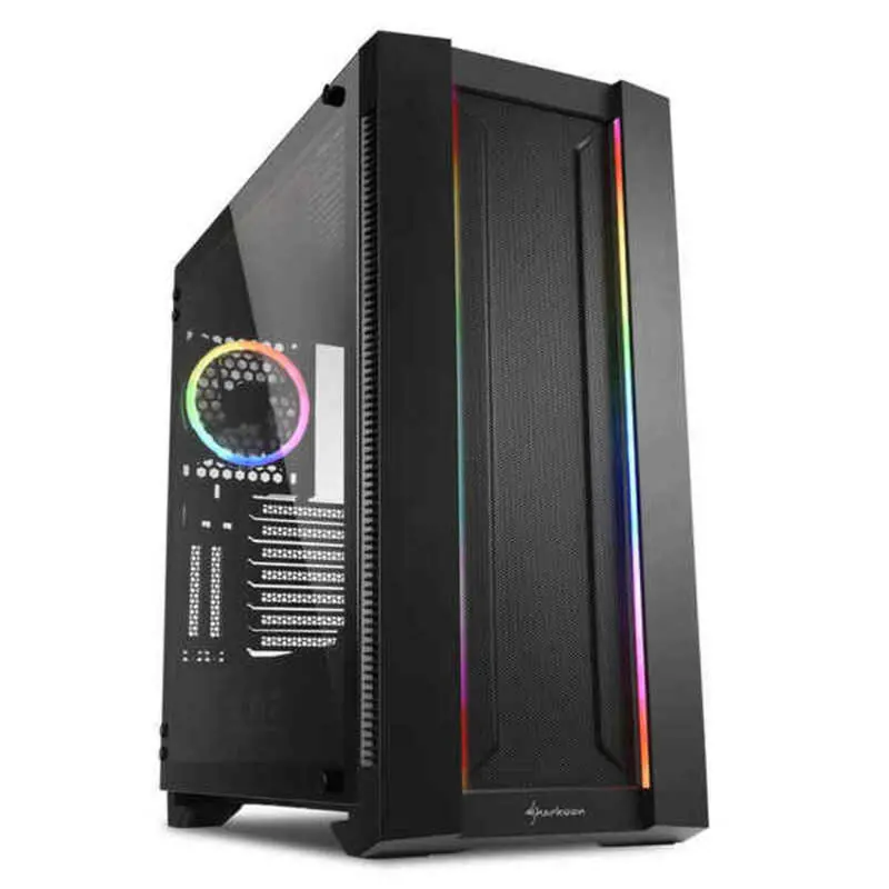 Sharkoon 4044951027156 Atx Semi-Tower Gaming Case – Matte Black 1