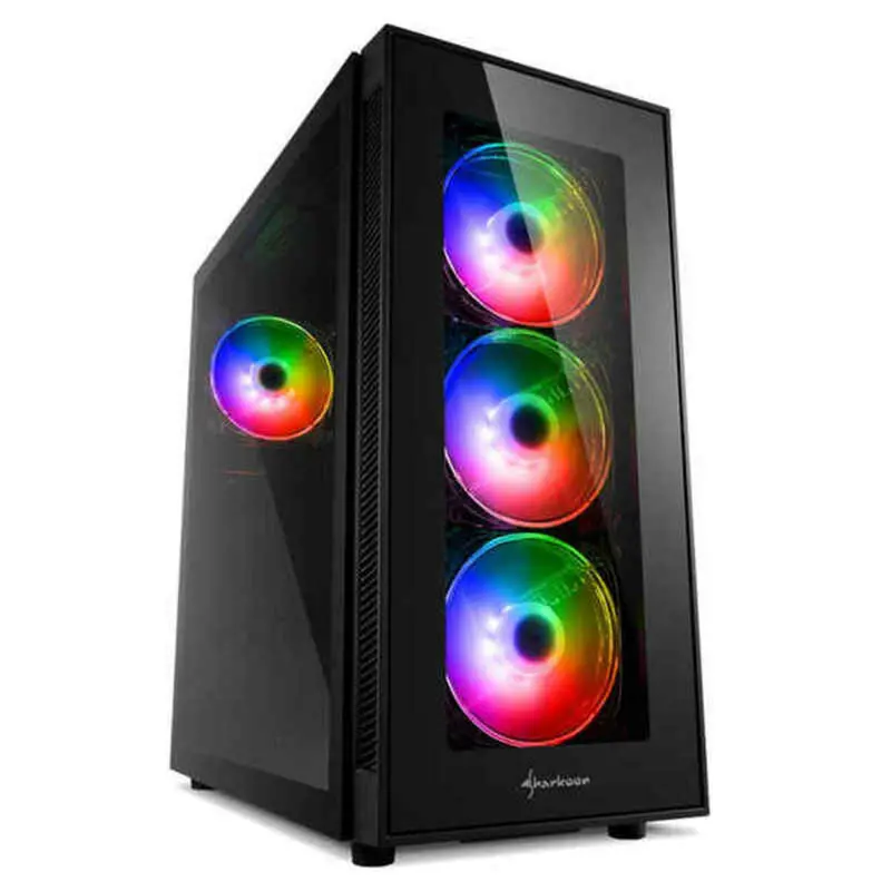 Sharkoon 4044951029105 Atx Semi-Tower Pc Case – Matte Black Finish 1