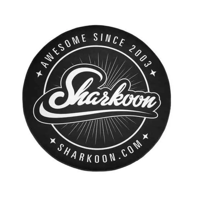 Sharkoon Black Polyester Gaming Floor Mat For Desk Setup 1