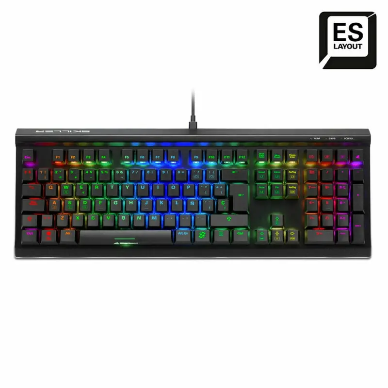 Sharkoon Skiller Sgk60 Rgb Mechanical Gaming Keyboard – Spanish Qwerty Layout, Black 1
