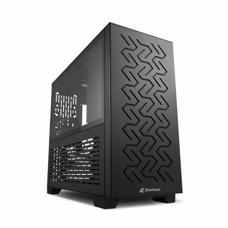 Sharkoon Vg400 Atx Semi-Tower Pc Case – Black, Tool-Free Design 1