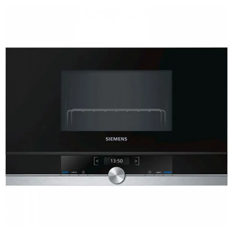 Siemens Built-In Microwave – 21L Capacity, 900W Power, Black/Grey Panel 1