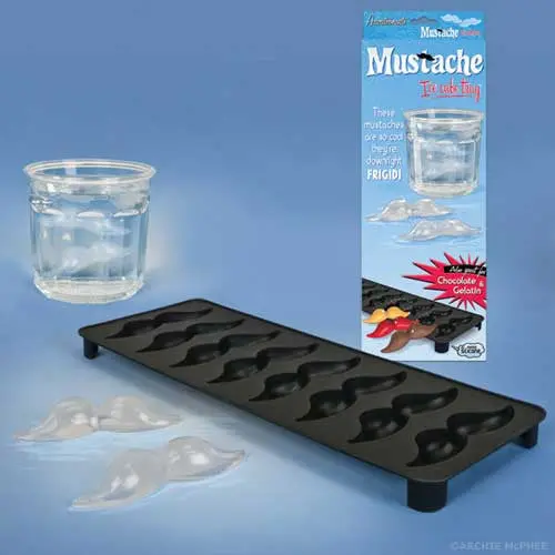 Silicone Moustache-Shaped Ice Cube Tray – Fun Freeze Mold 1