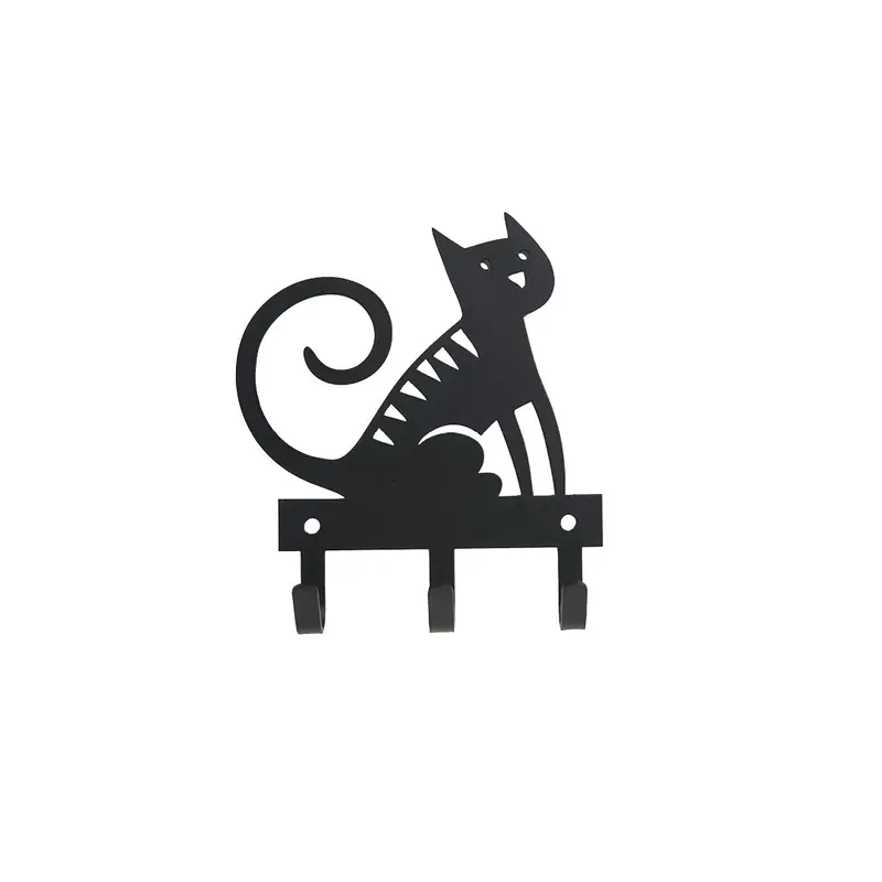 Sitting Cat Wall Hanger – Decorative Wooden Accent 1