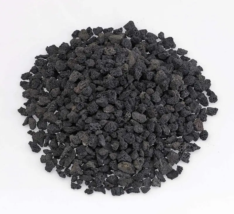 Small Black Lava Rock – 10 Lb, 1/4–1/2 Inch Fine Aggregate For Compact Fire Pit Beds 1