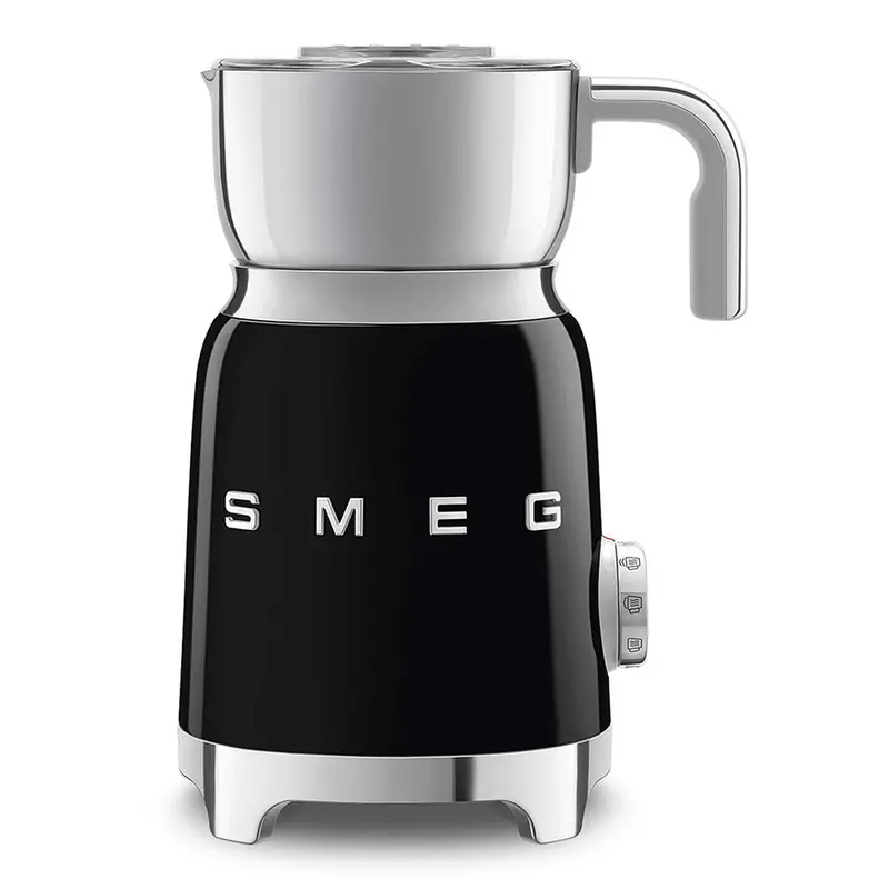 Smeg Mff11Bleu Milk Frother – 500W Professional Foam Generator, Matte Black Design 1