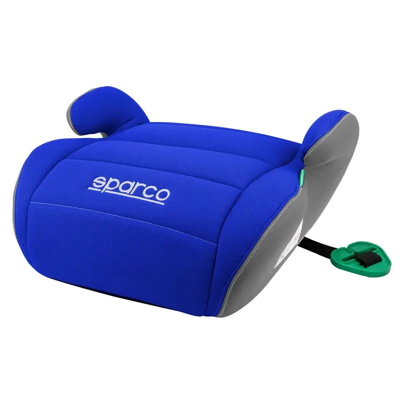 Sparco F100Ki Car Booster Seat – Blue High-Back Safety Seat For Kids 1