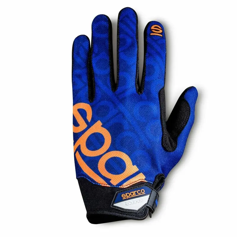 Sparco Meca Iii Mechanic Gloves – Blue, Size L, Reinforced Palm Grip 1