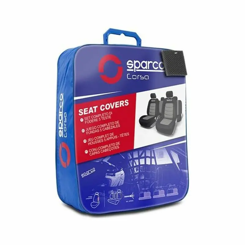 Sparco S-Line Universal Car Seat Cover Set – 11-Piece Kit 1