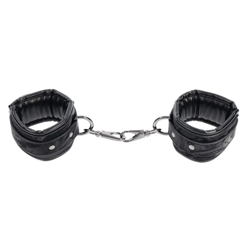 Sportsheets Velvet Noir Cuffs – Black Plush-Lined Wrist And Ankle Restraints 1