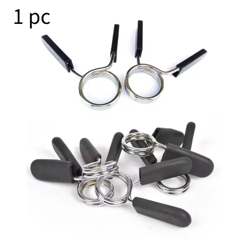 Spring-Loaded Barbell Collars For 24Mm–30Mm Weightlifting Bars 1