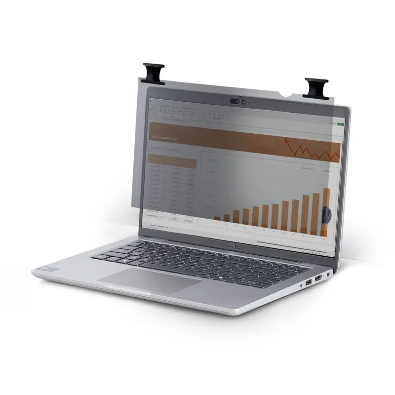 Startech 14Lb-Privacy-Screen Adjustable Notebook Stand With Built-In Privacy Filter 1