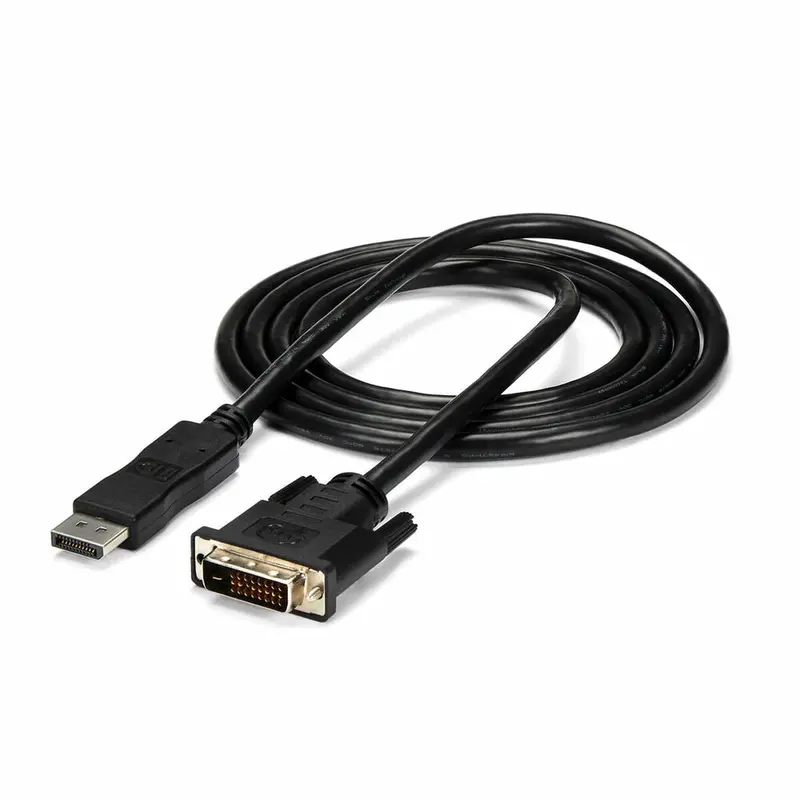 Startech Dp2Dvimm6 Displayport To Dvi Adapter – 1.8 M Black Cable 1