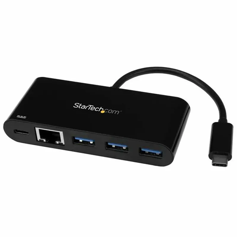 Startech Hb30C3Agepd 3-Port Usb-C Hub Featuring Gigabit Ethernet & Pd Charging 1