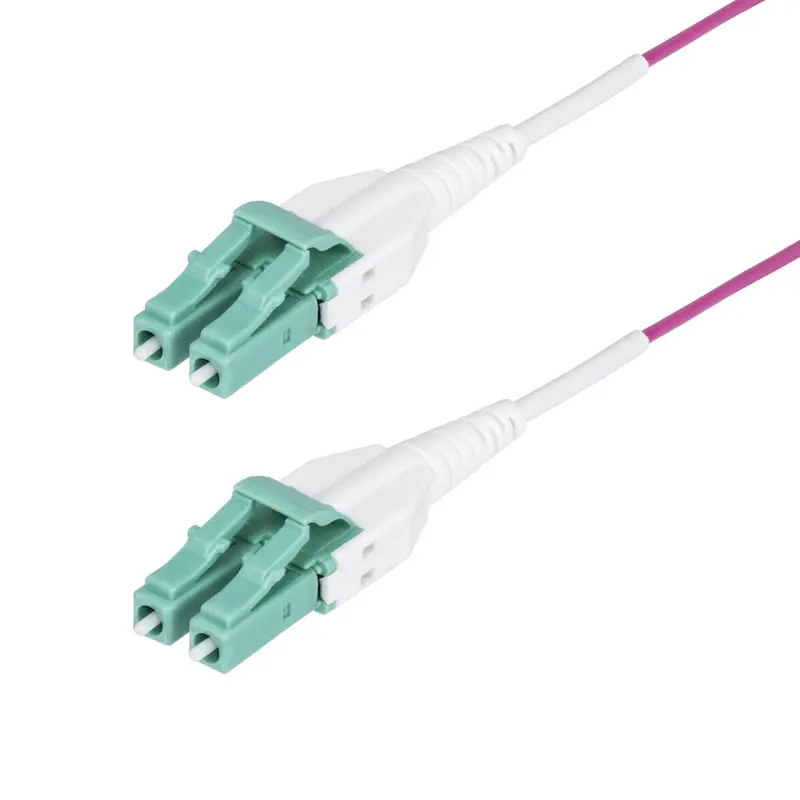 Startech Om4Rlclc40M Violet Om4 Multimode Fiber Optic Cable – 40 Meter Lc To Lc 1