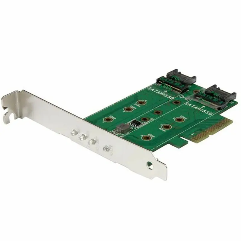 Startech Pexm2Sat32N1 Pcie Adapter Card – Adds Two M.2 Sata Ssd Slots 1