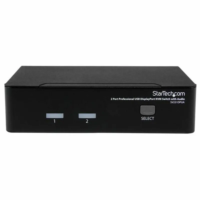 Startech Sv231Dpua 2-Port Usb Kvm Switch – Supports Dual Monitors & Audio 1