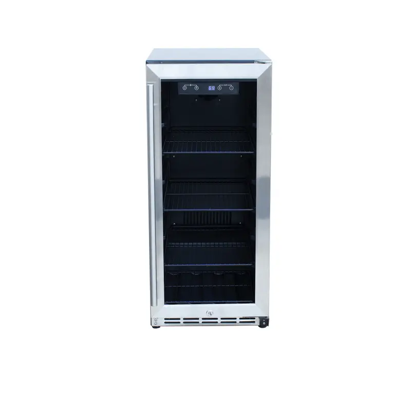 Summerset 15-Inch Outdoor Refrigerator With Tempered Glass Door 1