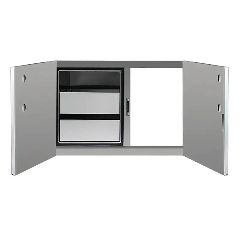 Summerset 36-Inch Dry Storage Pantry Cabinet With Dual Drawers And Enclosed Cabinet Space 1