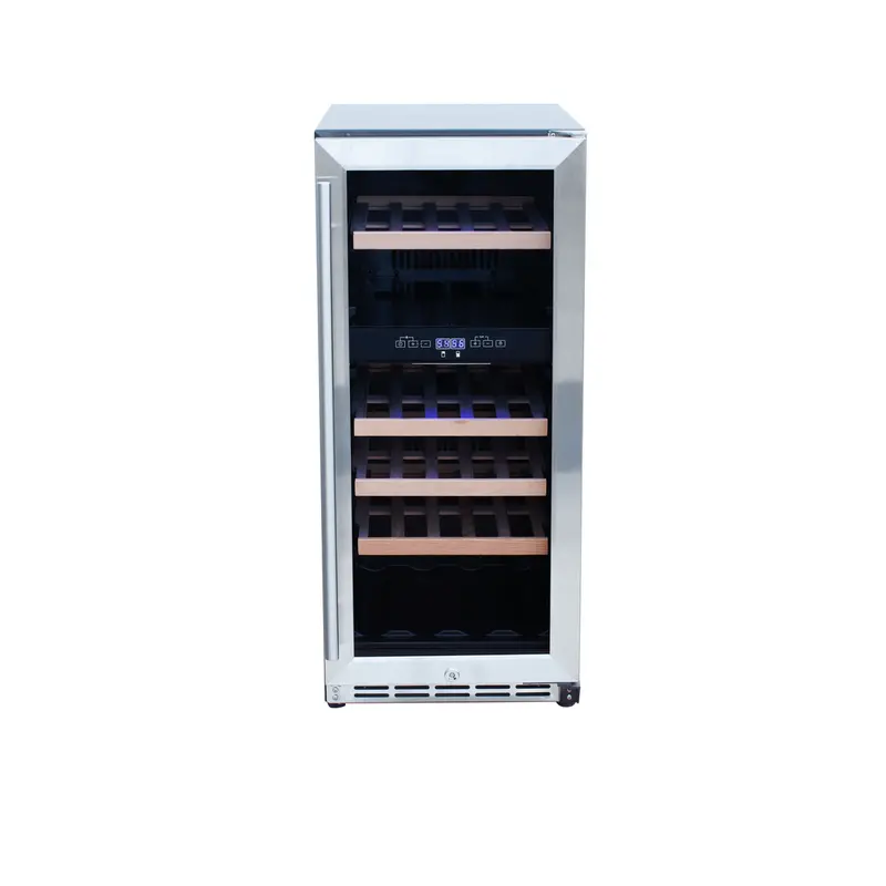 Summerset Rfr-15Wd 15-Inch Dual-Zone Outdoor Wine Cooler With Stainless Finish 1