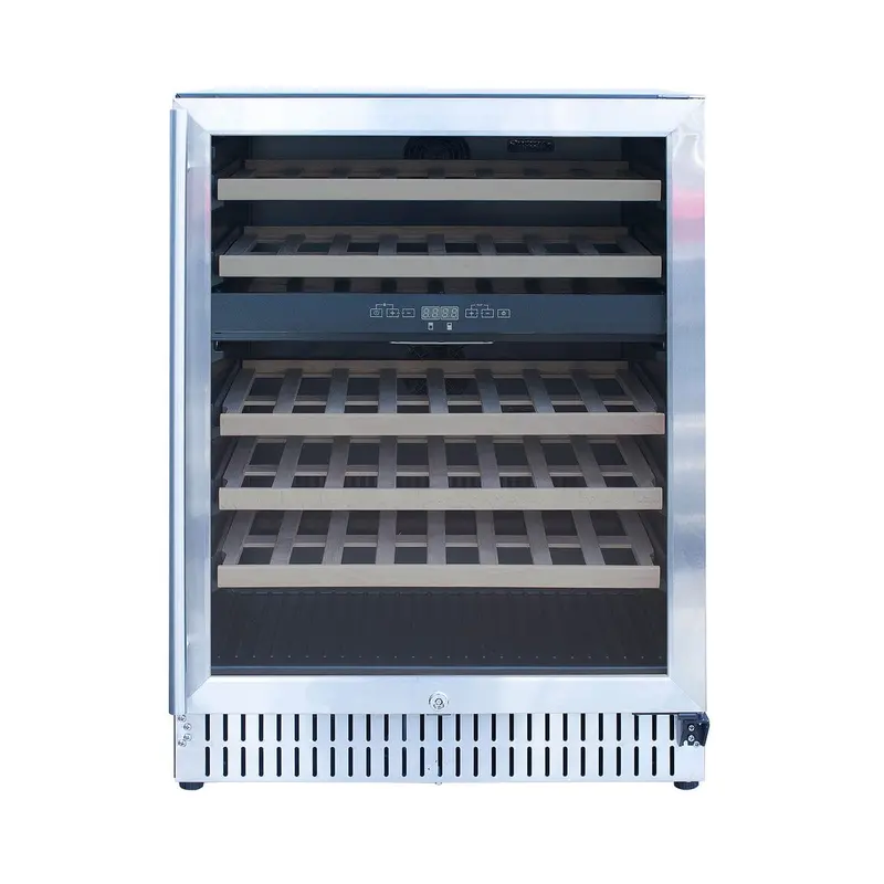Summerset Ssrfr-24Wd 24-Inch Dual-Zone Outdoor Wine Cooler With Stainless Steel Enclosure 1