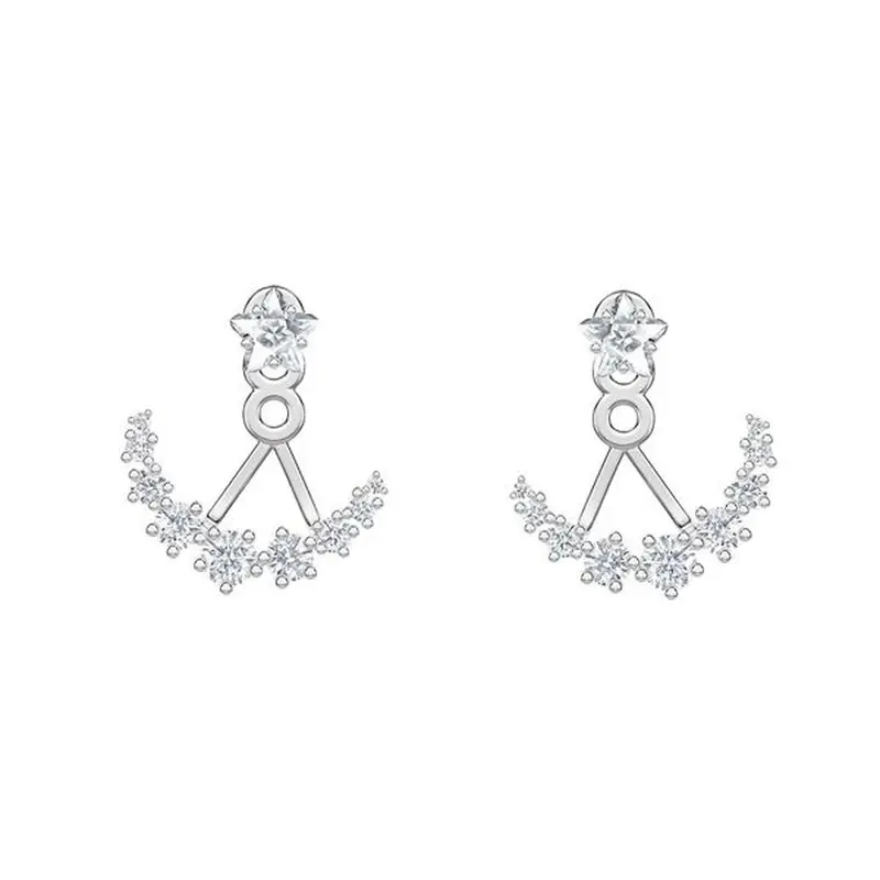 Swarovski 5508832 Sterling Silver Stud Earrings With Crystal Accent 1