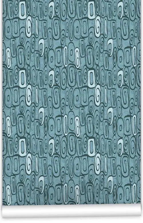 Swirls Pattern Wallpaper Roll – 61.5Cm X 10M 1