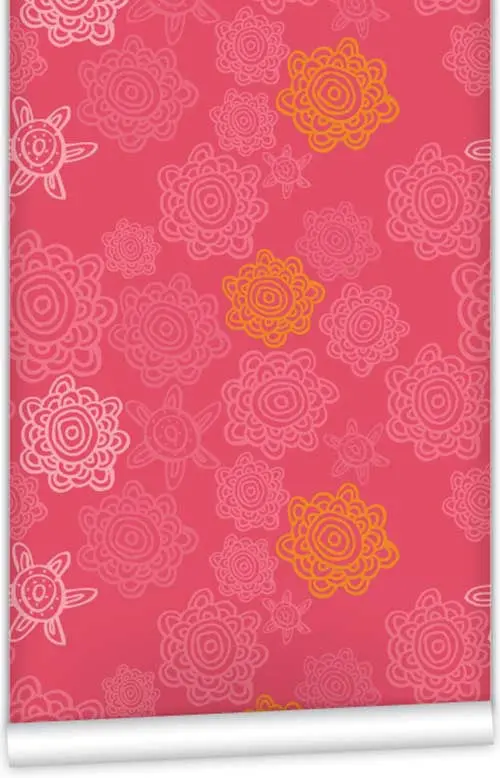 Swirly Girl Design Wallpaper Roll – 61.5Cm X 10M 1
