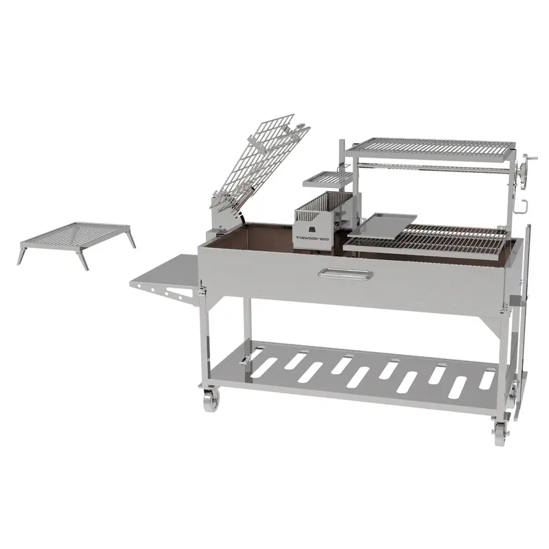 Tagwood Bbq26Ss Dual-Fuel Argentine Freestanding Grill (Charcoal & Wood) 1