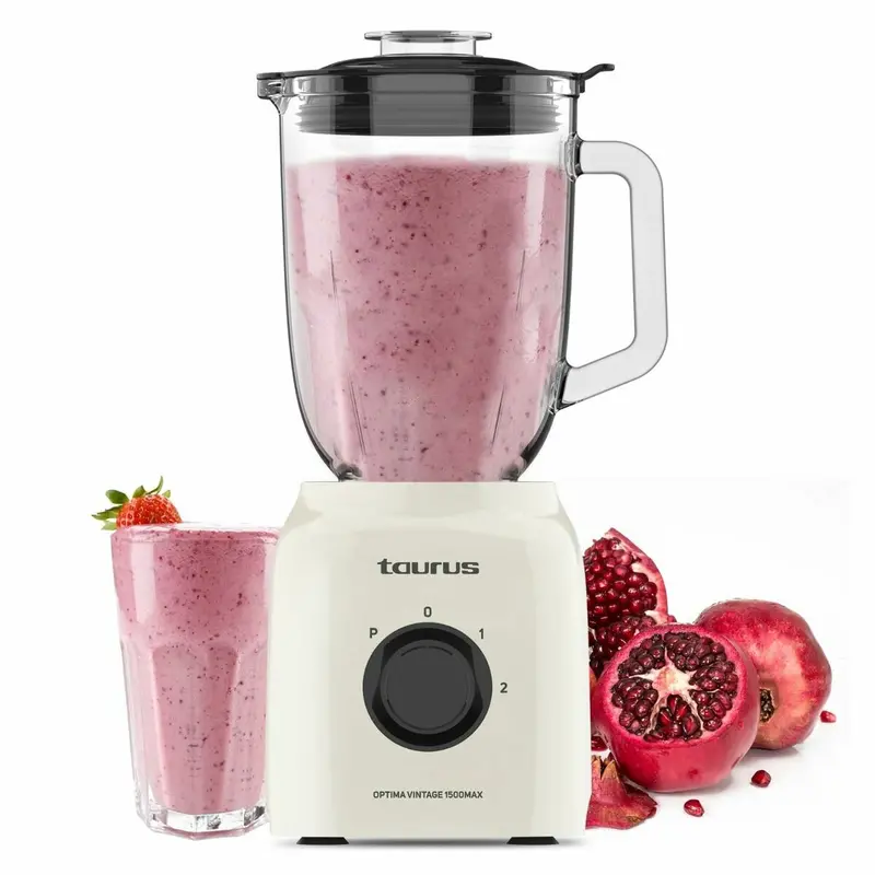 Taurus Optima Vintage Blender – Cream-Colored, 1.5 L Jar 1