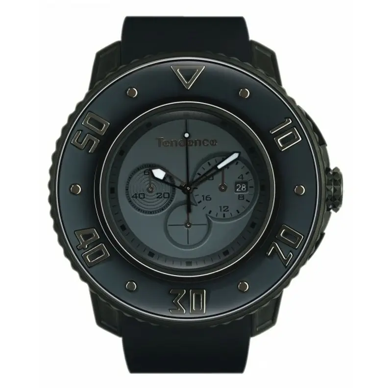 Tendence Men'S Silver Tone Watch – 50 Mm Case 1