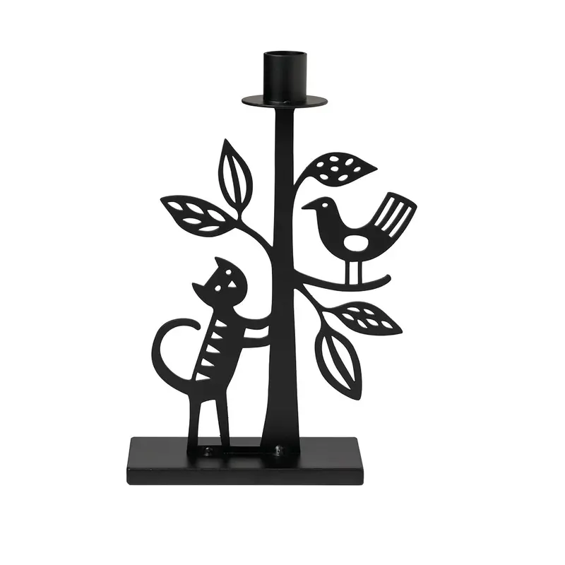 The Cat And The Tree Medium Candle Holder – Storybook-Inspired Luminary 1