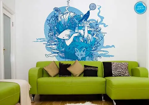 The Chills Mural – Abstract Chillwave-Inspired Wall Decal 1