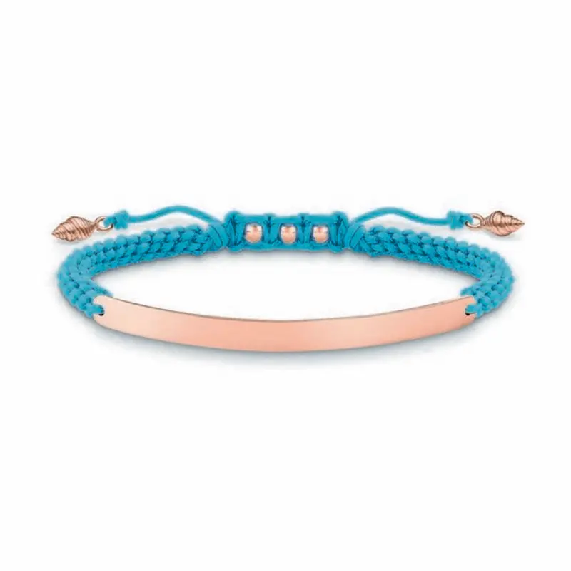 Thomas Sabo Lba0062-597-1 Women'S Bracelet – Blue & Rose Gold Detailing 1