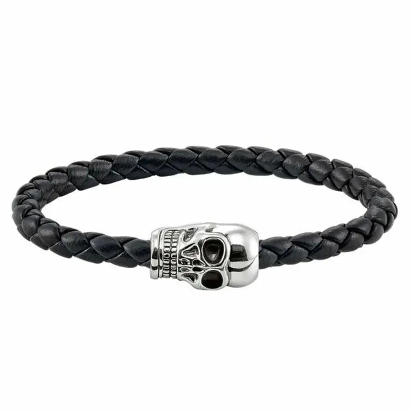 Thomas Sabo Ub0018-823-11 Unisex Bracelet – Black & Silver, 16.5–18.5Cm 1